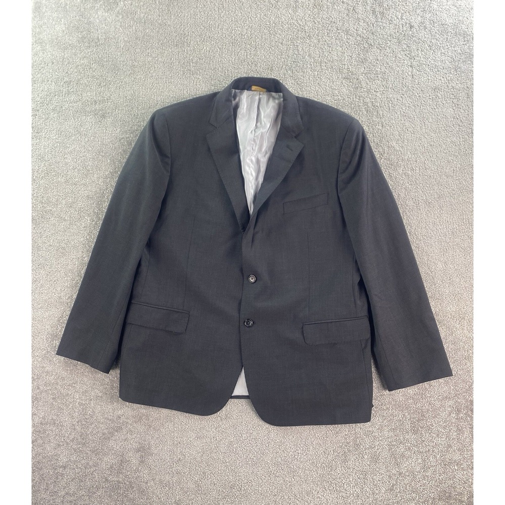 Brooks Brothers Suit Jacket 48 R Gray Wool Luxury Designer Traditional Explorer
